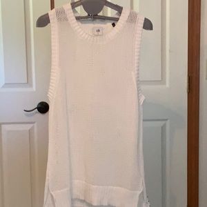 CAbi Style 5119 white knit summer vest